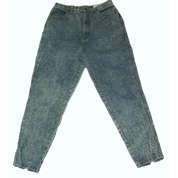 Vintage 80’s Stefano Jeans Acid Washed Mom High Waist Zip ALT egirl Punk Grunge - Picture 3 of 14